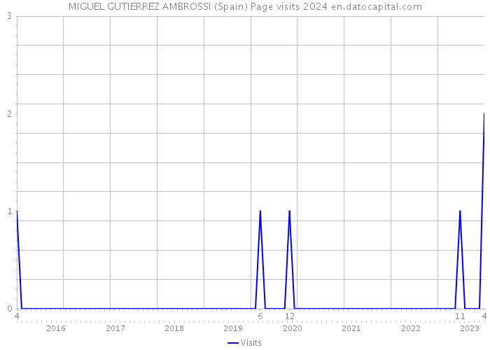 MIGUEL GUTIERREZ AMBROSSI (Spain) Page visits 2024 