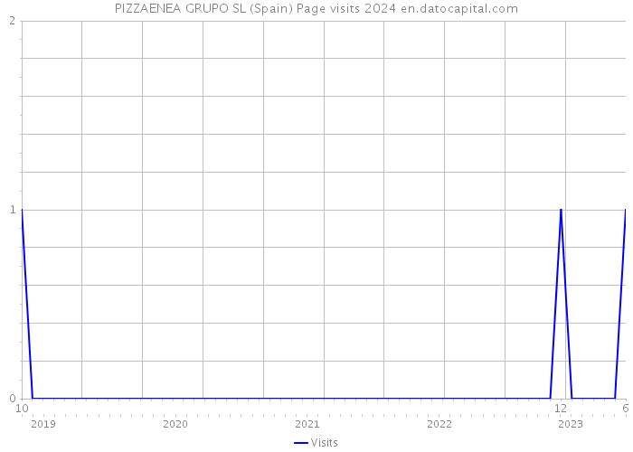 PIZZAENEA GRUPO SL (Spain) Page visits 2024 