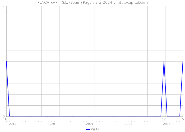 PLACA RAPIT S.L. (Spain) Page visits 2024 