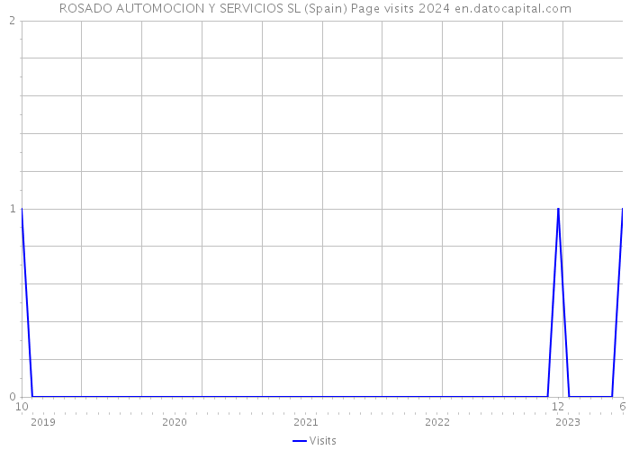 ROSADO AUTOMOCION Y SERVICIOS SL (Spain) Page visits 2024 