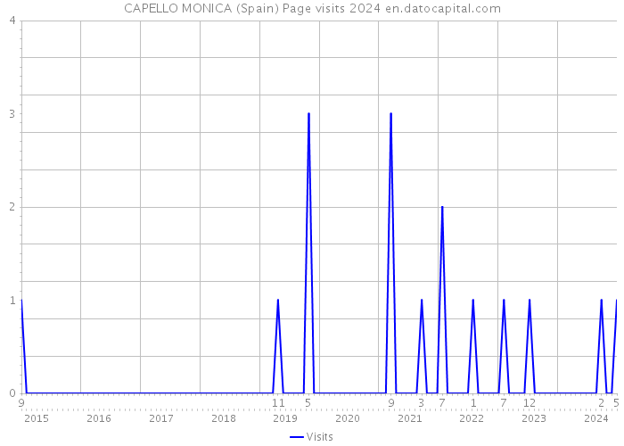 CAPELLO MONICA (Spain) Page visits 2024 
