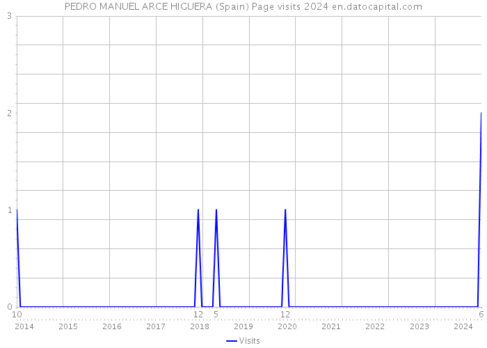 PEDRO MANUEL ARCE HIGUERA (Spain) Page visits 2024 