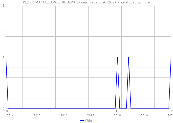 PEDRO MANUEL ARCE HIGUERA (Spain) Page visits 2024 