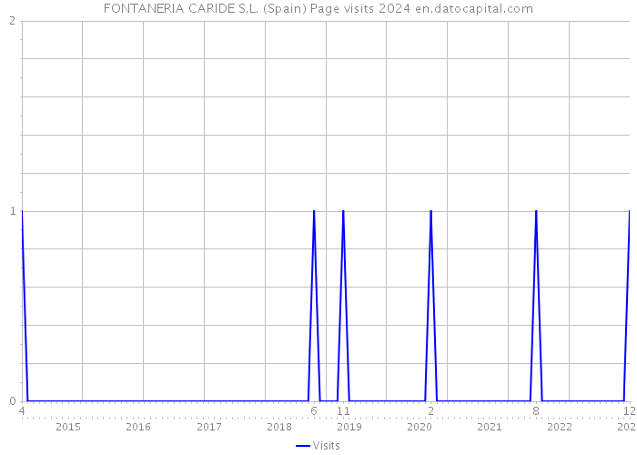 FONTANERIA CARIDE S.L. (Spain) Page visits 2024 