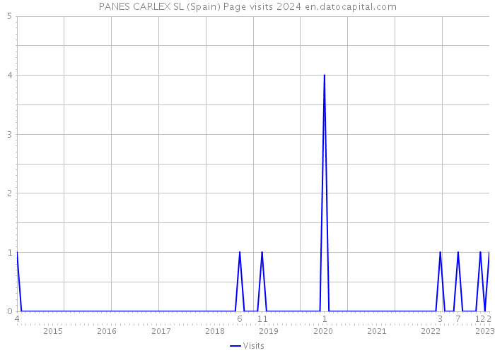 PANES CARLEX SL (Spain) Page visits 2024 