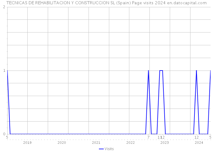 TECNICAS DE REHABILITACION Y CONSTRUCCION SL (Spain) Page visits 2024 