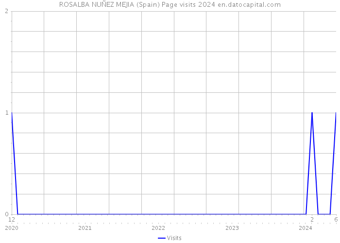 ROSALBA NUÑEZ MEJIA (Spain) Page visits 2024 