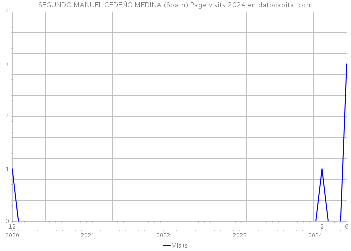 SEGUNDO MANUEL CEDEÑO MEDINA (Spain) Page visits 2024 