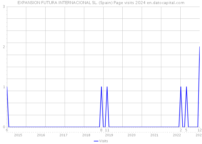 EXPANSION FUTURA INTERNACIONAL SL. (Spain) Page visits 2024 