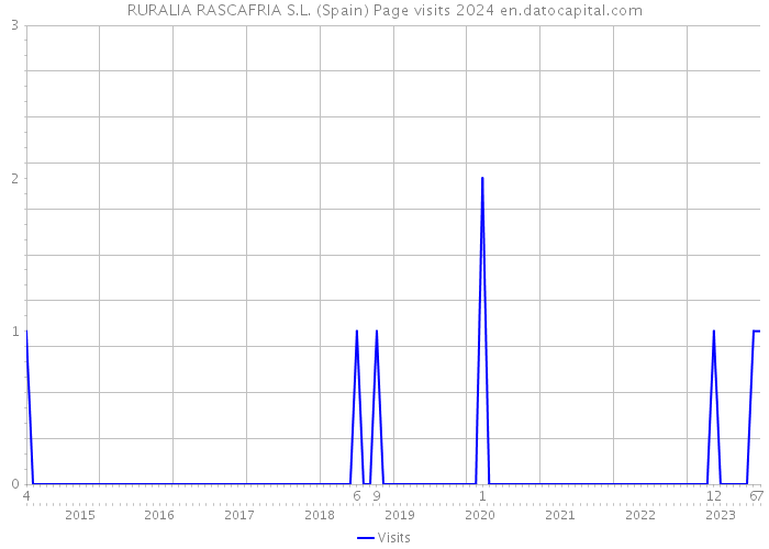 RURALIA RASCAFRIA S.L. (Spain) Page visits 2024 