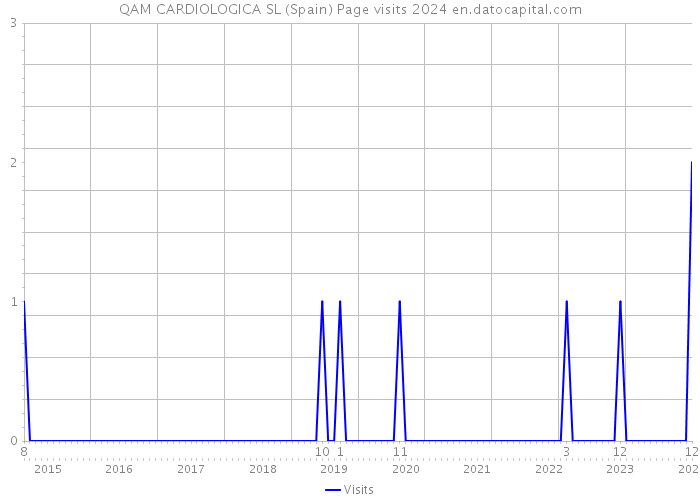 QAM CARDIOLOGICA SL (Spain) Page visits 2024 