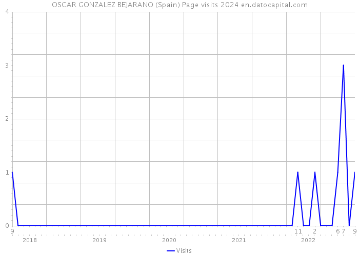 OSCAR GONZALEZ BEJARANO (Spain) Page visits 2024 