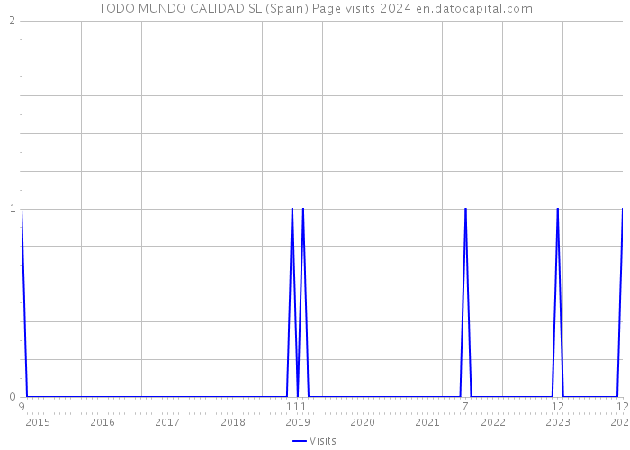 TODO MUNDO CALIDAD SL (Spain) Page visits 2024 
