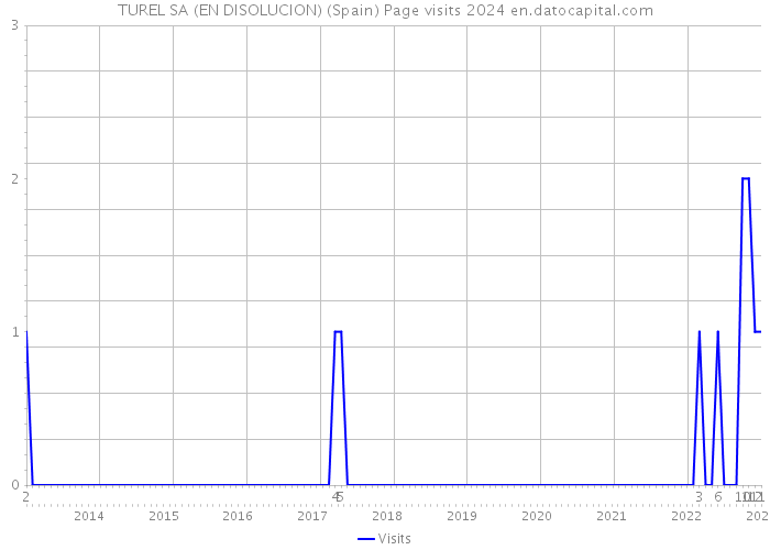 TUREL SA (EN DISOLUCION) (Spain) Page visits 2024 