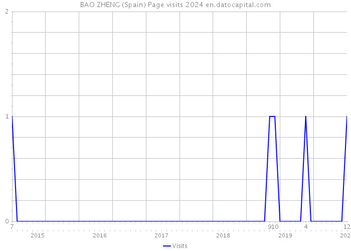 BAO ZHENG (Spain) Page visits 2024 