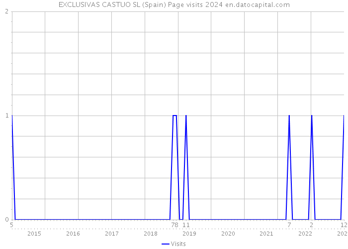 EXCLUSIVAS CASTUO SL (Spain) Page visits 2024 