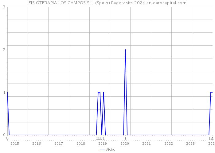 FISIOTERAPIA LOS CAMPOS S.L. (Spain) Page visits 2024 