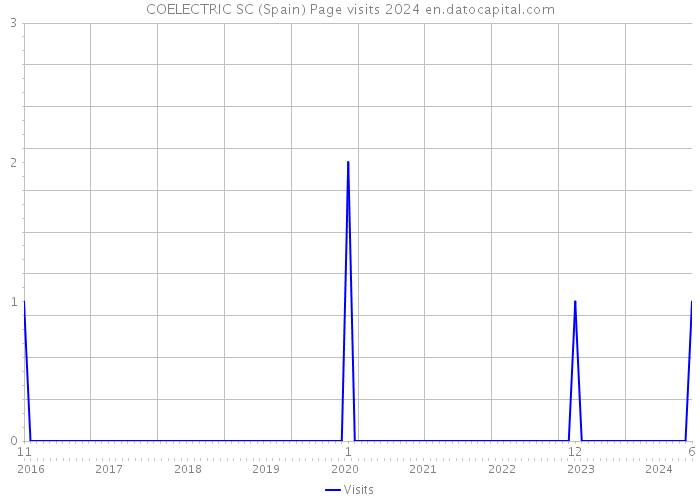 COELECTRIC SC (Spain) Page visits 2024 