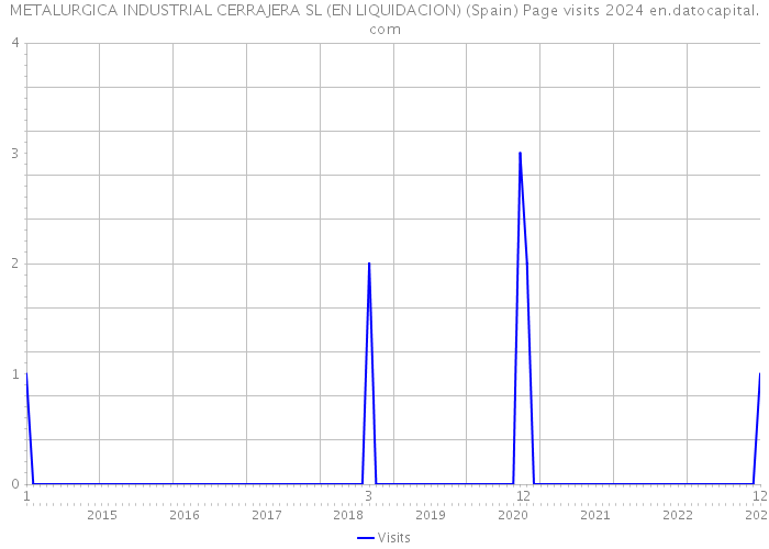 METALURGICA INDUSTRIAL CERRAJERA SL (EN LIQUIDACION) (Spain) Page visits 2024 
