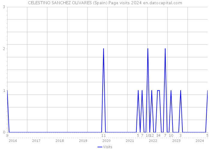 CELESTINO SANCHEZ OLIVARES (Spain) Page visits 2024 