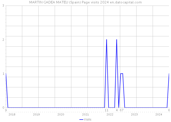 MARTIN GADEA MATEU (Spain) Page visits 2024 
