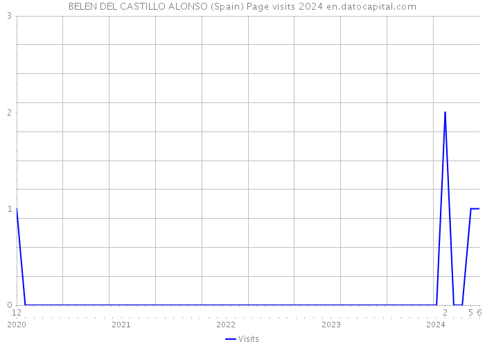BELEN DEL CASTILLO ALONSO (Spain) Page visits 2024 