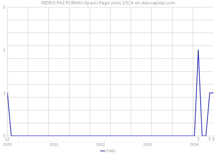 PEDRO PAZ ROMAN (Spain) Page visits 2024 