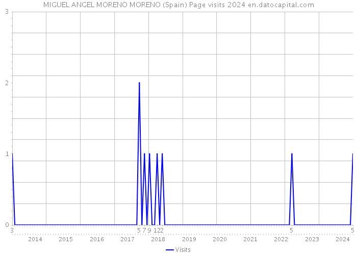 MIGUEL ANGEL MORENO MORENO (Spain) Page visits 2024 