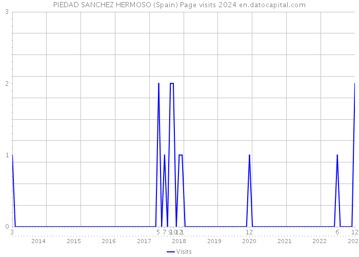 PIEDAD SANCHEZ HERMOSO (Spain) Page visits 2024 
