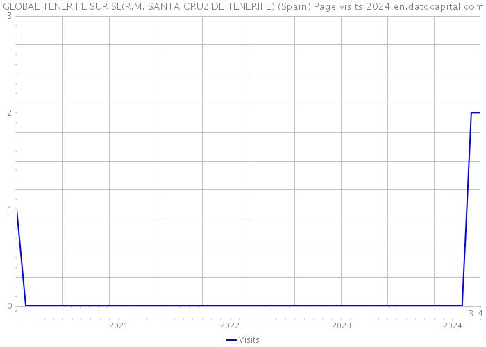 GLOBAL TENERIFE SUR SL(R.M. SANTA CRUZ DE TENERIFE) (Spain) Page visits 2024 