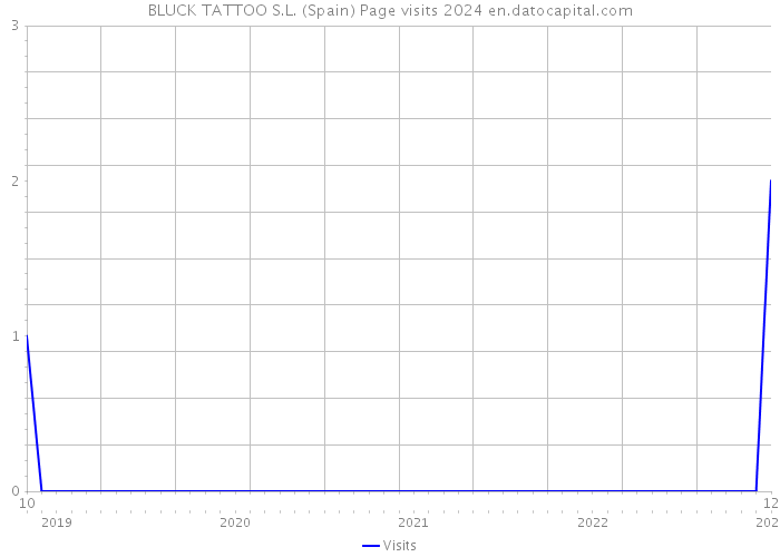 BLUCK TATTOO S.L. (Spain) Page visits 2024 