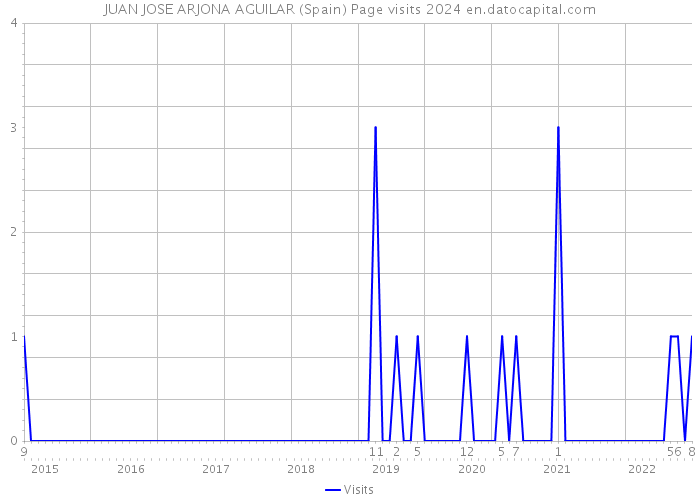 JUAN JOSE ARJONA AGUILAR (Spain) Page visits 2024 