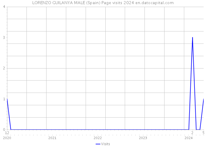 LORENZO GUILANYA MALE (Spain) Page visits 2024 