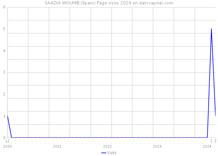 SAADIA MOUHIB (Spain) Page visits 2024 
