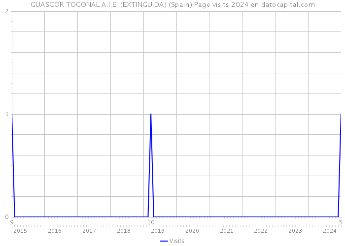 GUASCOR TOCONAL A.I.E. (EXTINGUIDA) (Spain) Page visits 2024 