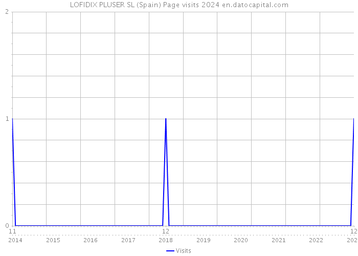 LOFIDIX PLUSER SL (Spain) Page visits 2024 