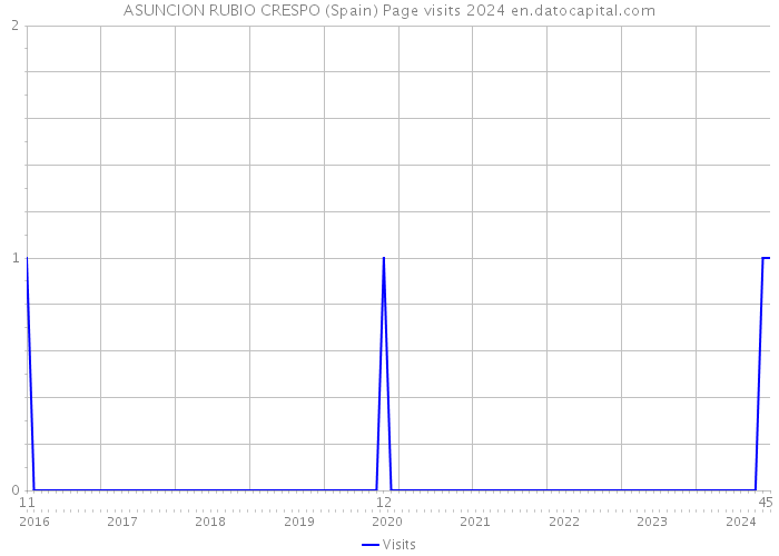 ASUNCION RUBIO CRESPO (Spain) Page visits 2024 
