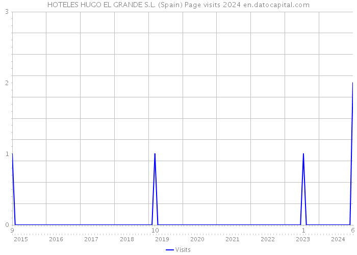 HOTELES HUGO EL GRANDE S.L. (Spain) Page visits 2024 