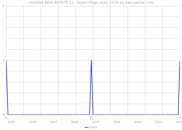 LAGUNA REAL ESTATE S.L. (Spain) Page visits 2024 