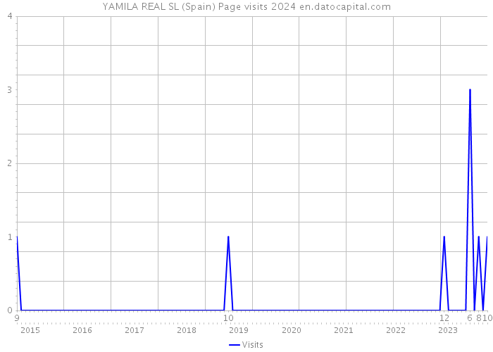YAMILA REAL SL (Spain) Page visits 2024 