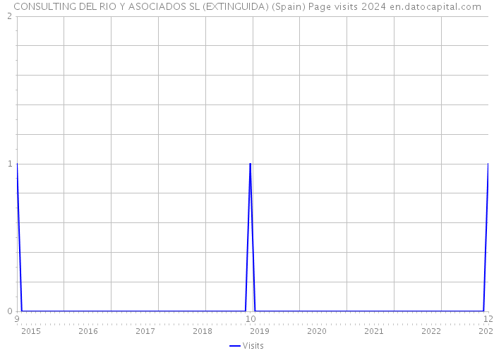 CONSULTING DEL RIO Y ASOCIADOS SL (EXTINGUIDA) (Spain) Page visits 2024 