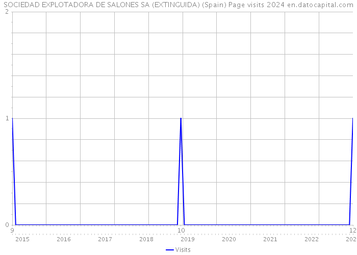SOCIEDAD EXPLOTADORA DE SALONES SA (EXTINGUIDA) (Spain) Page visits 2024 