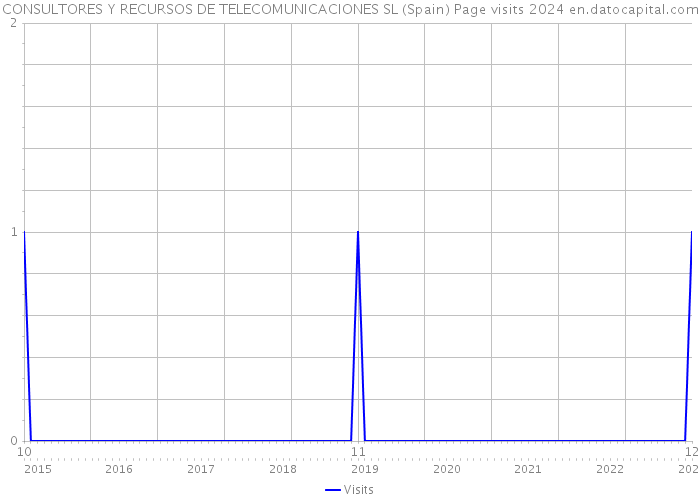 CONSULTORES Y RECURSOS DE TELECOMUNICACIONES SL (Spain) Page visits 2024 