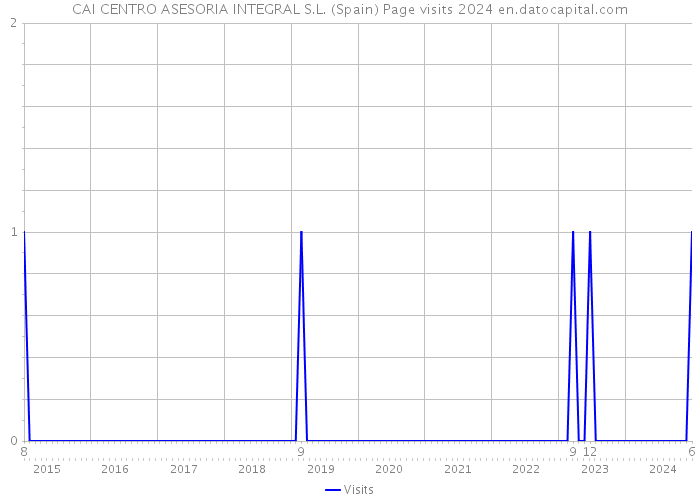 CAI CENTRO ASESORIA INTEGRAL S.L. (Spain) Page visits 2024 