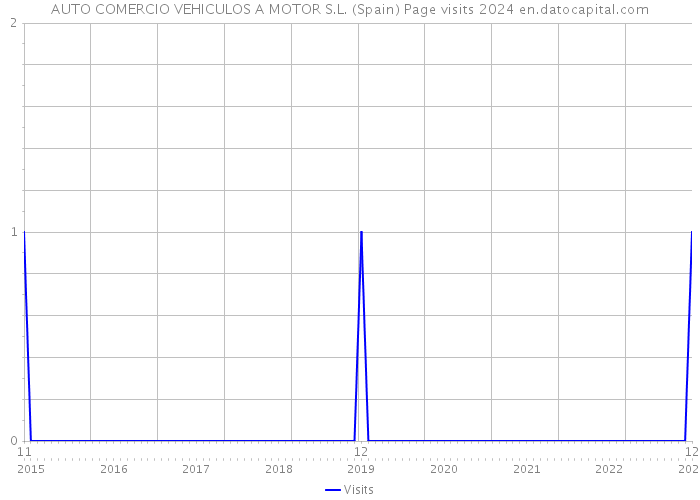 AUTO COMERCIO VEHICULOS A MOTOR S.L. (Spain) Page visits 2024 