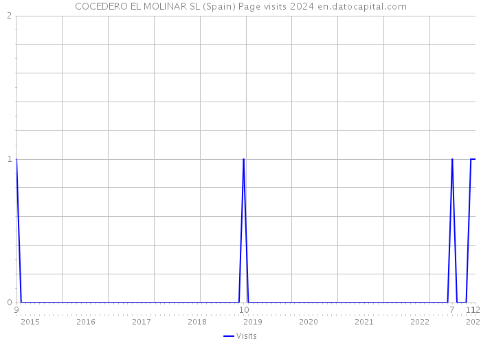 COCEDERO EL MOLINAR SL (Spain) Page visits 2024 
