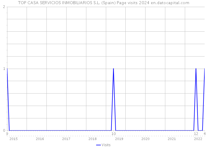 TOP CASA SERVICIOS INMOBILIARIOS S.L. (Spain) Page visits 2024 