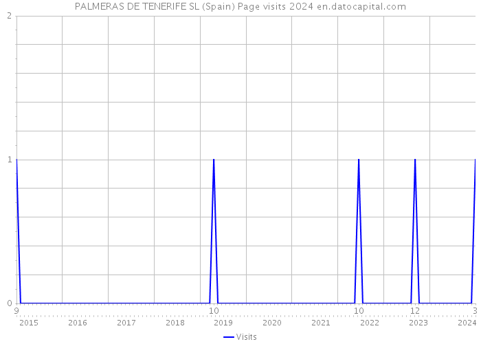 PALMERAS DE TENERIFE SL (Spain) Page visits 2024 