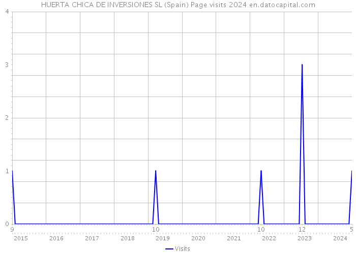 HUERTA CHICA DE INVERSIONES SL (Spain) Page visits 2024 