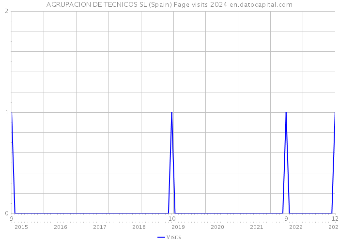 AGRUPACION DE TECNICOS SL (Spain) Page visits 2024 